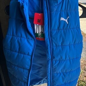 Puma Kids Vibrant Blue Quilted Vest